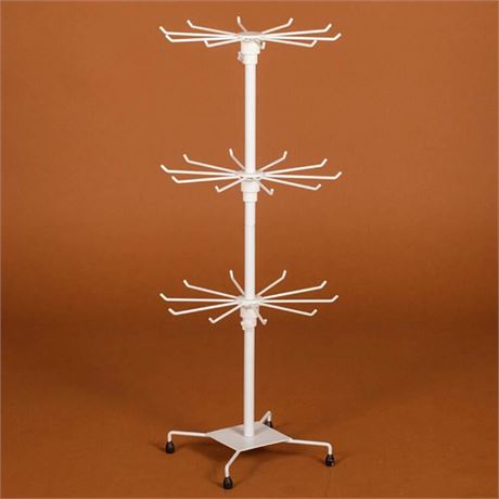 3 Tiers 2.3ft Rotating Necklace Holder Display Stand Jewelry Tree Stand