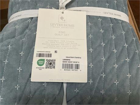 Velvet Stitch Quilt Set - Levtex Home