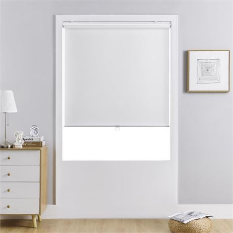 Claire HAN Cordless Roller Shade, Free-Stop Blackout Blinds for Windows,