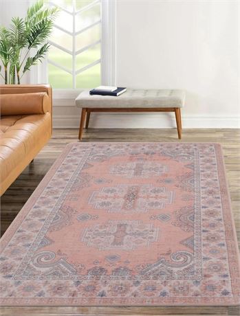 Area Rugs Machine Washable : 3x5ft Stain Resistant Throw Rug Entryway Runner