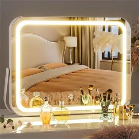 LED Vanity Mirror with Lights, 3 Modes Light,Smart Touch Control Dimmable,