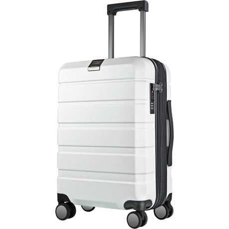 KROSER Hardside Expandable Carry On Luggage with Spinner Wheels & Built-in TSA