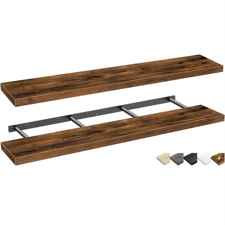 QEEIG Bathroom Shelves 55 inches Long Wall Shelf Large Extra Long 55 x 9 inch