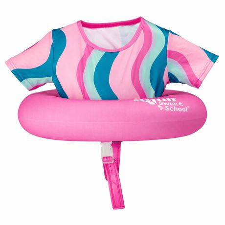 Aqua SwimSchool Inflatable Tot Trainer Pool Float with Adjustable Strap, Ages