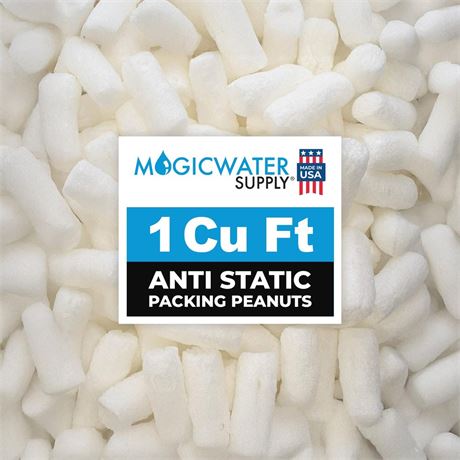 MagicWater Packing Peanuts for Shipping - 1 Cu Ft - Bio Tube Recycled