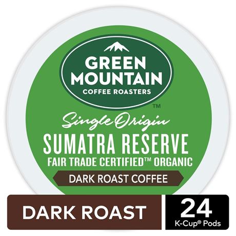 Green Mountain Coffee 4060 Organic Sumatran Extra Bold Fair Trade Coffee K-Cups