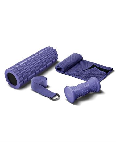 Lomi Fitness Recovery Kit 4-Piece Home Fitness Set  Purple