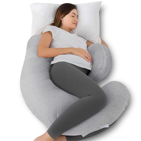 QUEEN ROSE Pregnancy Pillows, Cooling Body Pillow for Pregnancy Sleeping, F