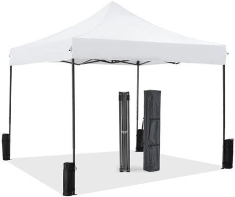 10x10 FT Pop Up Canopy, Easy Up Canopy Tents for Camping Parties Events, Patio,