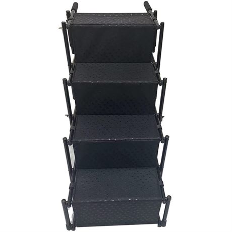 PawStep Dog Stairs for Medium & Large Dogs- Portable Foldable 4-Step Pet Steps