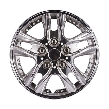 13 Inch Silver Wheel Cover Kit 13'' Hubcap Wheel Cover Electrosilvering Pack of