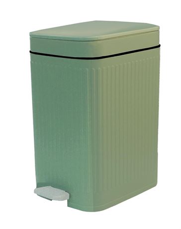 Feisco Small Trash Can with Lid,Small Bathroom Trash Can with Foot Pedal and