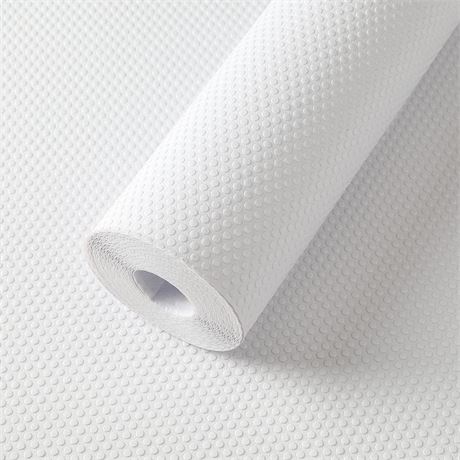 Shelf Liner White - Waterproof Pantry Cabinets Liners,Washable Easy to Cut