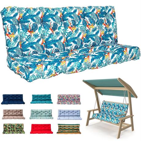 Outdoor Bench Cushions, Garden Swing Seat Cushions with Backrest 2-3