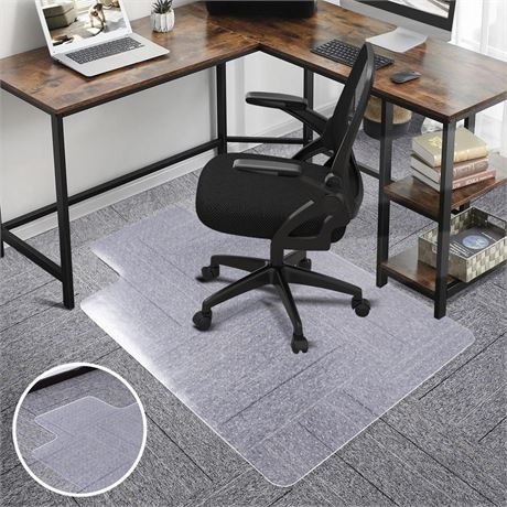 Office Chair Mat for Carpet, SALLOUS 48" x 36" Heavy Duty Chair Mat for