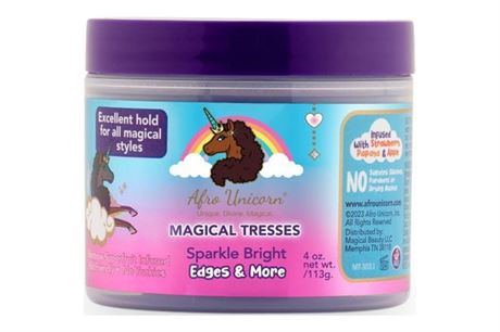 Afro Unicorn Magical Tresses Sparkle Bright Edges & More, 4oz, Unisex,