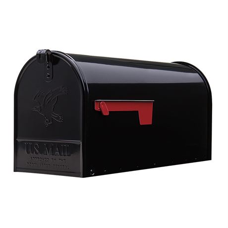 Architectural Mailboxes Elite Galvanized Steel, Large, Post-Mount Mailbox in