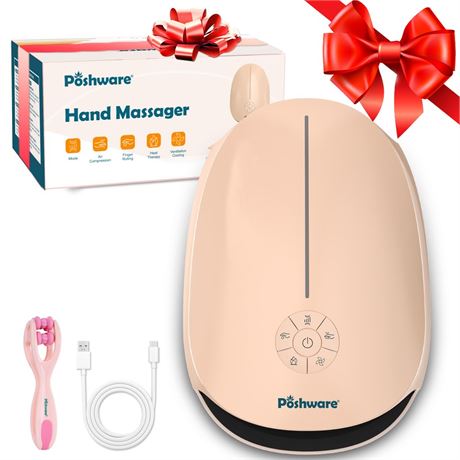 Hand Massager with Heat and Compression | 3 Levels Therapy Hand Massage with
