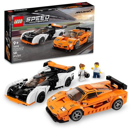 LEGO Speed Champions McLaren Solus GT & McLaren F1 LM 76918, Featuring 2 Iconic