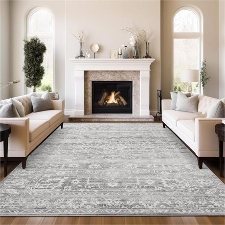 8x10 Area Rugs for Living Room, Stain Resistant Washable Rugs for Dining Room,