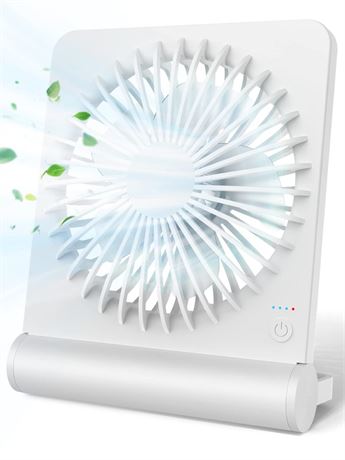 FERRISA Desk Fan On-The-Go, Small But Powerful, Portable Fan Battery Operated,