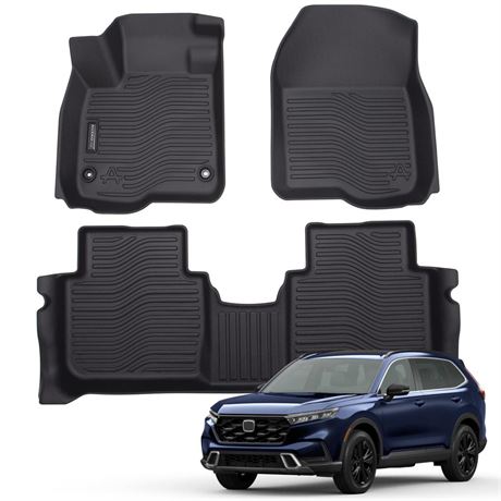All Weather Floor Mats Fits for Honda CR-V 2023 2024 TPE Rubber Liners