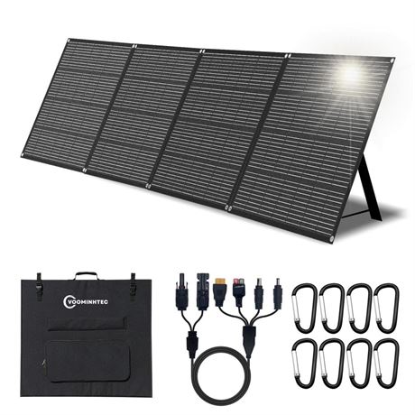 400W Portable Foldable Solar Panel Monocrystalline ETFE 24% High Conversion