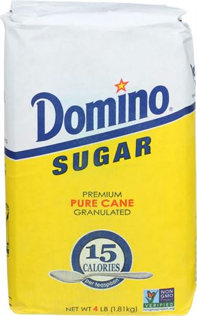DOMINO SUGAR Granulated Sugar, 64 OZ Unflavored 64 Fl Oz (Pack of 1)