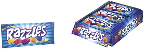 Concord Brands, Original Pouch Razzles Candy, 1.4 Oz, 24 Ct