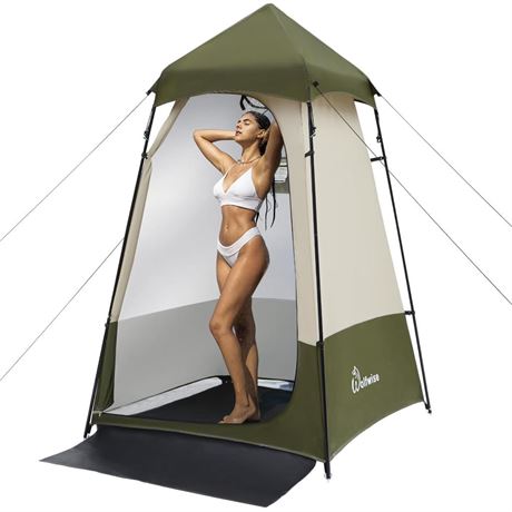 Wolfwise 6.9FT Outdoor Portable Shower Tent Camping Privacy Changing Room Tent