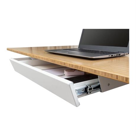 Stand Up Desk Store Add-On Office Sliding Under-Desk Drawer Storage Organizer