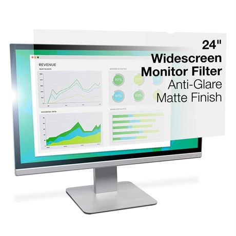 3M Anti-Glare Filter Clear, Matte 24" Widescreen Monitor