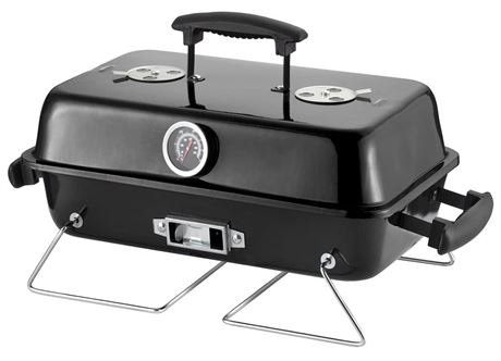 OFFSITE LOCATION Portable Charcoal Grill, Tabletop Outdoor Barbecue Smoker, Smal