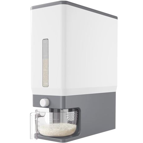 Lifewit Rice Dispenser 25 Lbs(11.3kg), Rice Storage Container Sealed Moisture