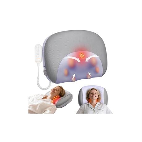 Neck Massager Pillow with Heat : Cordless Neck Massager for Pain Relief Deep