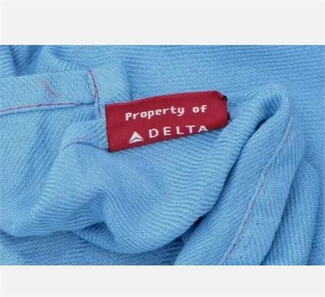 30 pack Delta Airlines Logo Lap Blue First Class Blanket