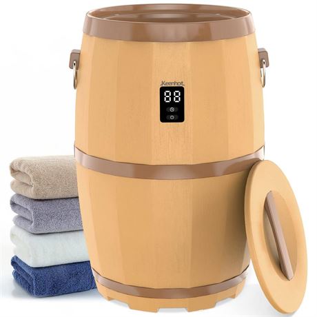 Keenhot Towel Warmer Bucket, Large Towel Warmer with LED Display, Hot Towel
