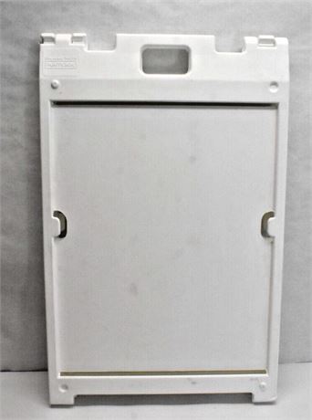 Plasticade Signicade Portable Folding Double Sided Sign Stand White 24 x 36 inch