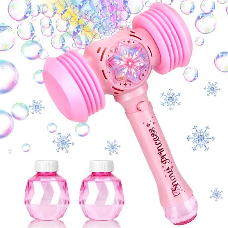 Bubble Wands for Kids, Girl Toys Age 4-5, Princess Toys, Outdoor Party Birthday