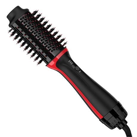 Hair Dryer Brush in One, Hot Air Straightener Brush with Negative Ion