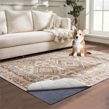 Waterproof Rug Pad, 6x9 ft Area Rug Non-Slip Carpet Pad, Non-Slip Rug Pads for