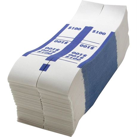 Sparco Bill Strap, 100, per Box, White/Blue (SPRBS100WK)