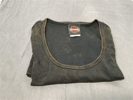 Harley Davidson Tank Top Brown Tie-Dye XL