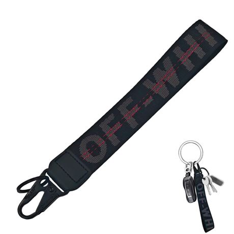 Fashionable Car Key Chain, Fabric Wrist Strap With Key Ring, Can Be Used To