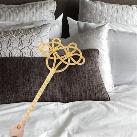 LIFKOME Carpet and Rug Beater, Rattan Rug Beater Swatter Pillow Dust Beater