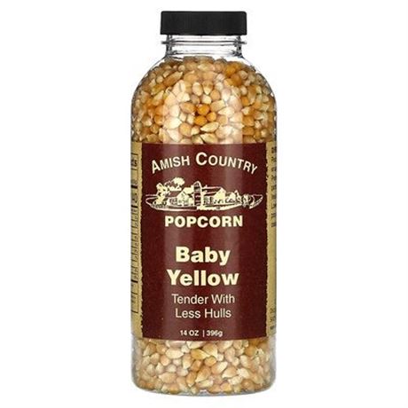 Amish Country Popcorn, Baby Yellow, 14 Oz (396 G)