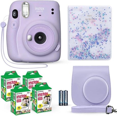 Fujifilm Instax Mini 11 Instant Camera Lilac Purple + Fuji Film Value Pack (40