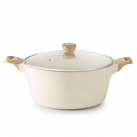 SENSARTE Ceramic Nonstick Stock Pot with Lid, 2.6/4.5/6.6/8.5 QT Soup Pot