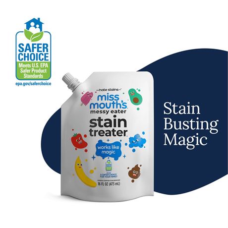 The Hate Stains Co. Miss Mouth's Messy Eater Stain Treater Refill Pouch, 16
