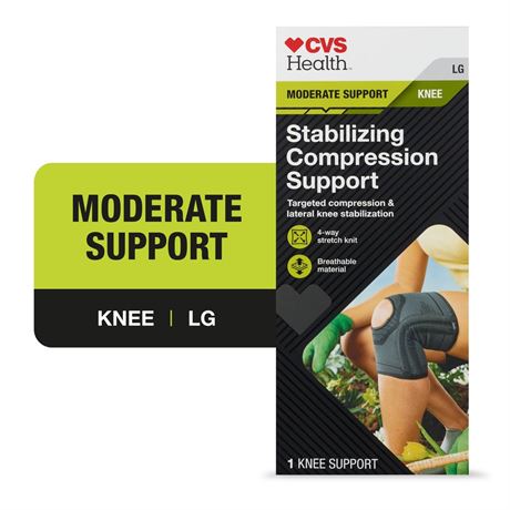 CVS Stabilizing Compression Knee Support, Large
